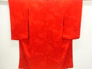 アンティーク　紋錦紗　群鶴模様織り出し長襦袢